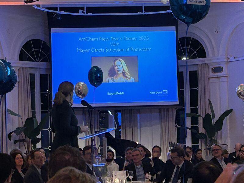 The AMCHAM New Year Dinner is traditionally held in Rotterdam and this time in the Wereldmuseum. image