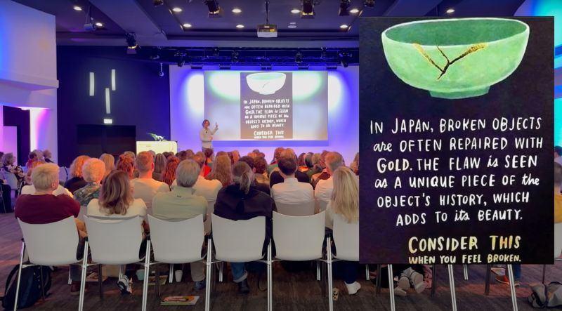 It's great when organizations register your story and you can use it for free as a speaker. A present! image