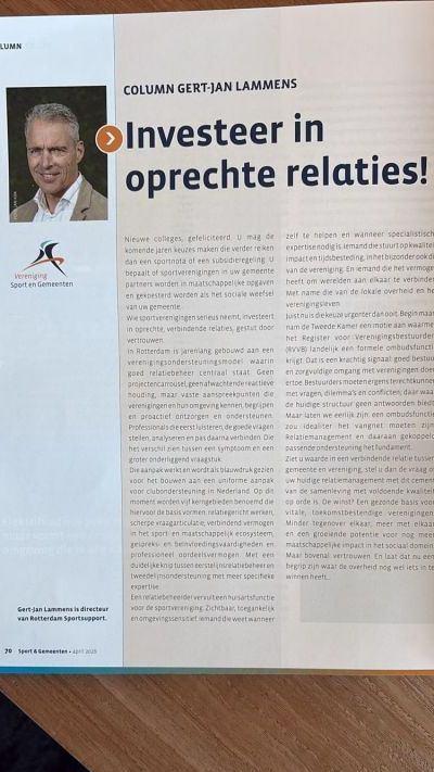 Sportverenigingen draaien niet op velden, gebouwen of subsidies. Ze draaien op mensen. image